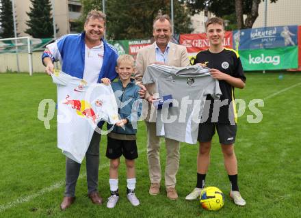 Fussball. Champ der Camps.   Gernot Wank ,  Tristan Rindler,, Bernd Rausch,  Lukas Santer. Klagenfurt, am 16.9.2025.
Foto: Kuess
www.qspictures.net
---
pressefotos, pressefotografie, kuess, qs, qspictures, sport, bild, bilder, bilddatenbank