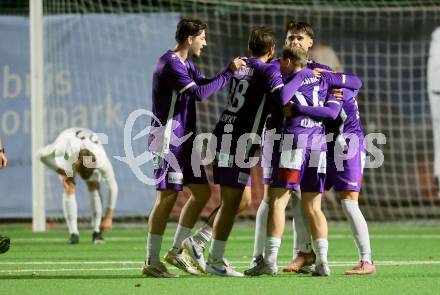Fussball. Kaerntner Liga. SK Austria Klagenfurt Amateure gegen Matrei . Torjubel   (Austria Klagenfurt).  Koettmannsdorf, 25.10.2025.
Foto: Kuess
www.qspictures.net
---
pressefotos, pressefotografie, kuess, qs, qspictures, sport, bild, bilder, bilddatenbank