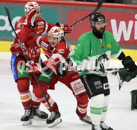 Eishockey ICE Bundesliga. KAC gegen Olimpija Ljubljana.  Torjubel Simeon Schwinger (KAC),    Klagenfurt, am 26.10.2025
Foto: Kuess
---
pressefotos, pressefotografie, kuess, qs, qspictures, sport, bild, bilder, bilddatenbank