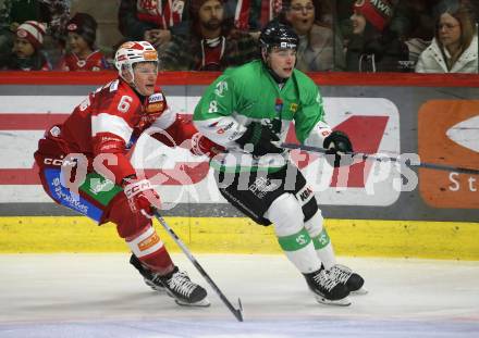 Eishockey ICE Bundesliga.  Winn2day ICE Hockey League. KAC gegen Olympia Ljubljana.  Tobias Sablattnig  (KAC), Marcel Mahkovec  (Ljubljana). Klagenfurt, am 26.10.2025.
Foto: Kuess
www.qspictures.net
---
pressefotos, pressefotografie, kuess, qs, qspictures, sport, bild, bilder, bilddatenbank