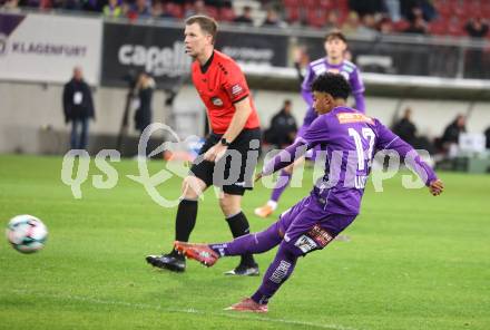 Fussball 2. Liga. SK Austria Klagenfurt gegen SK Sturm Graz II. Christopher Woelbl   (Klagenfurt).  Klagenfurt, 24.10..2025.
Foto: Kuess
www.qspictures.net
---
pressefotos, pressefotografie, kuess, qs, qspictures, sport, bild, bilder, bilddatenbank