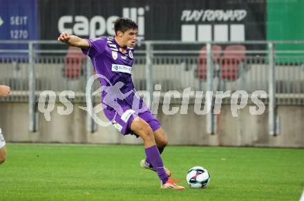 Fussball 2. Liga. SK Austria Klagenfurt gegen SK Sturm Graz II.  Aidan Liu  (Klagenfurt).  Klagenfurt, 24.10..2025.
Foto: Kuess
www.qspictures.net
---
pressefotos, pressefotografie, kuess, qs, qspictures, sport, bild, bilder, bilddatenbank