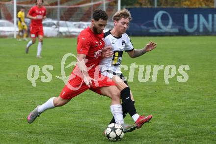 Fussball. Kaerntner Liga. KAC1909 gegen Spittal. Pattrick Trimi  (KAC), Jake William Tones  (Spittal).  Klagenfurt, am 2.11.2025.
Foto: Kuess
www.qspictures.net
---
pressefotos, pressefotografie, kuess, qs, qspictures, sport, bild, bilder, bilddatenbank