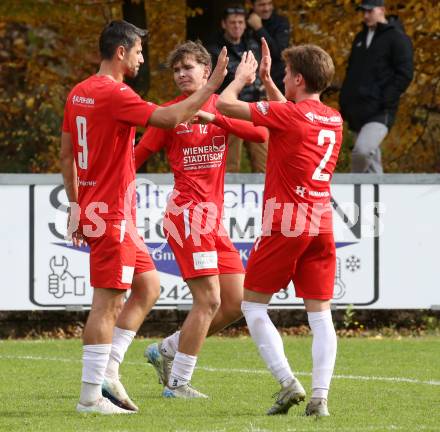 Fussball. Kaerntner Liga. KAC1909 gegen Spittal. Torjubel Mihret Topcagic (KAC),   .  Klagenfurt, am 2.11.2025.
Foto: Kuess
www.qspictures.net
---
pressefotos, pressefotografie, kuess, qs, qspictures, sport, bild, bilder, bilddatenbank