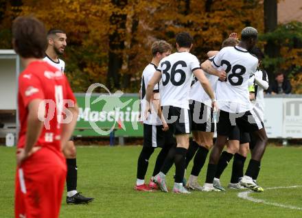 Fussball. Kaerntner Liga. KAC1909 gegen Spittal.   Torjubel Miha Kostanjsek (Spittal).  Klagenfurt, am 2.11.2025.
Foto: Kuess
www.qspictures.net
---
pressefotos, pressefotografie, kuess, qs, qspictures, sport, bild, bilder, bilddatenbank