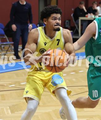 Basketball 2. Liga 2025/2026. Grunddurchgang 5. Runde.  Woerthersee Piraten gegen KOS Celovec. Marcus Holyfield  (Piraten). Klagenfurt, am 1.11.2025.
Foto: Kuess
---
pressefotos, pressefotografie, kuess, qs, qspictures, sport, bild, bilder, bilddatenbank