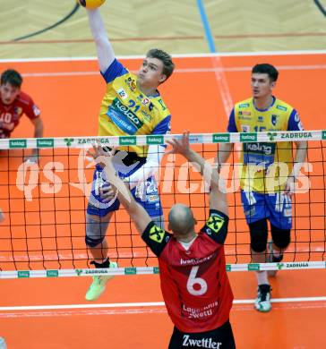 Volleyball Bundesliga. AVL. Austrian Volleyball League.   (Aich/Dob) gegen Waldviertel.  Tobias Marian Reinstadler  (Aich/Dob). Bleiburg, am 5.11.2025.
Foto: Kuess
www.qspictures.net
---
pressefotos, pressefotografie, kuess, qs, qspictures, sport, bild, bilder, bilddatenbank