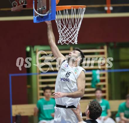 Basketball 2. Liga 2025/2026. Grunddurchgang 6. Runde.  KOS Celovec gegen Raiders Tirol.   Marin Sliskovic (KOS),  Klagenfurt, am 8.11.2025.
Foto: Kuess
---
pressefotos, pressefotografie, kuess, qs, qspictures, sport, bild, bilder, bilddatenbank