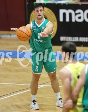 Basketball 2. Liga 2025/2026. Grunddurchgang 5. Runde.  Woerthersee Piraten gegen KOS Celovec.   Jernej Andolsek Heine   (KOS). Klagenfurt, am 1.11.2025.
Foto: Kuess
---
pressefotos, pressefotografie, kuess, qs, qspictures, sport, bild, bilder, bilddatenbank