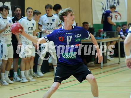Handball Bundesliga. HLA. SC Ferlach gegen Voeslau.  Markus Kelih  (SCF).  Ferlach, am 8.11.2025.
Foto: Kuess
www.qspictures.net
---
pressefotos, pressefotografie, kuess, qs, qspictures, sport, bild, bilder, bilddatenbank