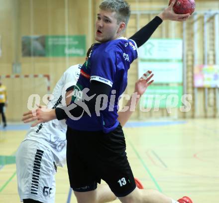 Handball Bundesliga. HLA. SC Ferlach gegen Voeslau. David Gysin   (SCF).  Ferlach, am 8.11.2025.
Foto: Kuess
www.qspictures.net
---
pressefotos, pressefotografie, kuess, qs, qspictures, sport, bild, bilder, bilddatenbank