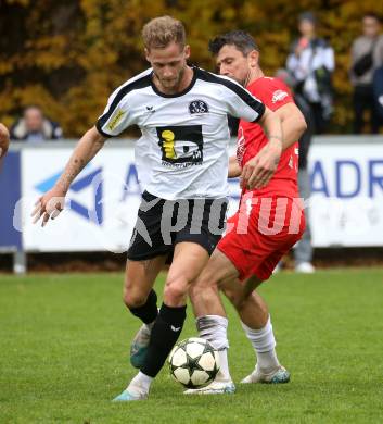 Fussball. Kaerntner Liga. KAC1909 gegen Spittal. Milan Mihret Topcagic   (KAC),  Miha Kostanjsek  (Spittal).  Klagenfurt, am 2.11.2025.
Foto: Kuess
www.qspictures.net
---
pressefotos, pressefotografie, kuess, qs, qspictures, sport, bild, bilder, bilddatenbank
