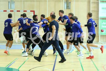 Handball Bundesliga. HLA. SC Ferlach gegen Voeslau. Jubel   (SCF).  Ferlach, am 8.11.2025.
Foto: Kuess
www.qspictures.net
---
pressefotos, pressefotografie, kuess, qs, qspictures, sport, bild, bilder, bilddatenbank
