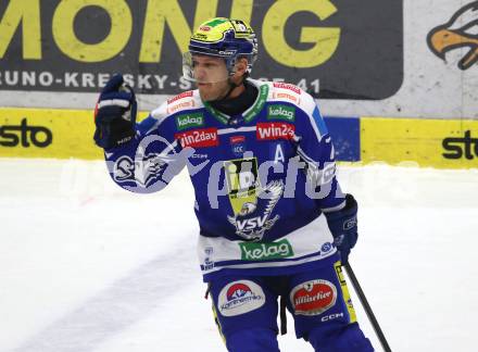 Eishockey ICE Bundesliga.  Winn2day ICE Hockey League. VSV gegen KAC.  Torjubel John Hughes  (VSV). Villach am 14.11.2025.
Foto: Kuess
www.qspictures.net
---
pressefotos, pressefotografie, kuess, qs, qspictures, sport, bild, bilder, bilddatenbank