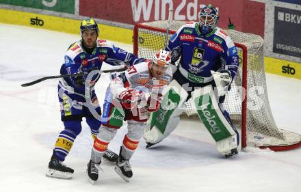 Eishockey ICE Bundesliga.  Winn2day ICE Hockey League. VSV gegen KAC. Thomas Vallant, Joe Cannata   (VSV), Fabian Hochegger   (KAC). Villach am 14.11.2025.
Foto: Kuess
www.qspictures.net
---
pressefotos, pressefotografie, kuess, qs, qspictures, sport, bild, bilder, bilddatenbank