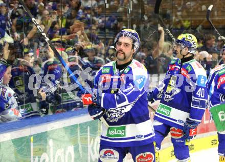 Eishockey ICE Bundesliga.  Winn2day ICE Hockey League. VSV gegen KAC.  Jubel Steven Strong  (VSV). Villach am 14.11.2025.
Foto: Kuess
www.qspictures.net
---
pressefotos, pressefotografie, kuess, qs, qspictures, sport, bild, bilder, bilddatenbank