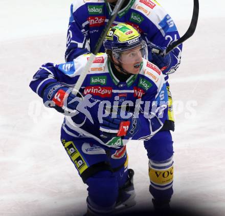 Eishockey ICE Bundesliga.  Winn2day ICE Hockey League. VSV gegen KAC.  Torjubel  Philipp Lindner  (VSV). Villach am 14.11.2025.
Foto: Kuess
www.qspictures.net
---
pressefotos, pressefotografie, kuess, qs, qspictures, sport, bild, bilder, bilddatenbank