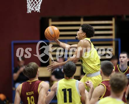 Basketball 2. Liga 2025/2026. Grunddurchgang 7. Runde.  Woerthersee Piraten gegen Traiskirchen Lions NexGen.  Marcus Holyfield  (Piraten),   Klagenfurt, am 15.11.2025.
Foto: Kuess
---
pressefotos, pressefotografie, kuess, qs, qspictures, sport, bild, bilder, bilddatenbank