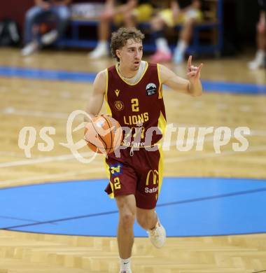 Basketball 2. Liga 2025/2026. Grunddurchgang 7. Runde.  Woerthersee Piraten gegen Traiskirchen Lions NexGen.  Mykyta Bitkin  (Traiskirchen). Klagenfurt, am 15.11.2025.
Foto: Kuess
---
pressefotos, pressefotografie, kuess, qs, qspictures, sport, bild, bilder, bilddatenbank