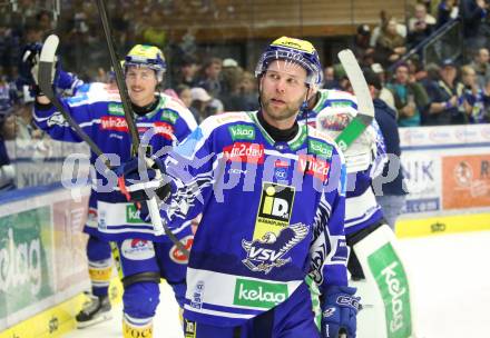 Eishockey ICE Bundesliga.  Winn2day ICE Hockey League. VSV gegen KAC.  Jubel Mark Katic  (VSV). Villach am 14.11.2025.
Foto: Kuess
www.qspictures.net
---
pressefotos, pressefotografie, kuess, qs, qspictures, sport, bild, bilder, bilddatenbank