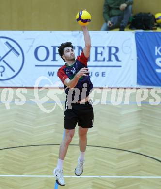 Volleyball Bundesliga. AVL. Austrian Volleyball League.   Aich/Dob gegen VBK Kelag Woerther-See-Loewen Klagenfurt.  Ethan Robert Nashim  (VBK Klagenfurt). Bleiburg, am 15.11.2025.
Foto: Kuess
www.qspictures.net
---
pressefotos, pressefotografie, kuess, qs, qspictures, sport, bild, bilder, bilddatenbank