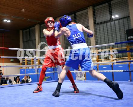 Boxen Kaerntner Meisterschaft. Nico Seebacher (AUT), Maik Stojnic (SLO). Klagenfurt, 15.11.2025.
Foto: Kuess
www.qspictures.net
---
pressefotos, pressefotografie, kuess, qs, qspictures, sport, bild, bilder, bilddatenbank