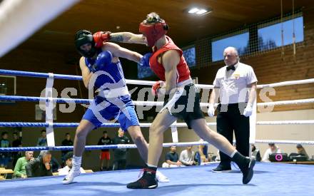 Boxen Kaerntner Meisterschaft. Justin Hoeher (AUT) (rot).. Klagenfurt, 15.11.2025.
Foto: Kuess
www.qspictures.net
---
pressefotos, pressefotografie, kuess, qs, qspictures, sport, bild, bilder, bilddatenbank