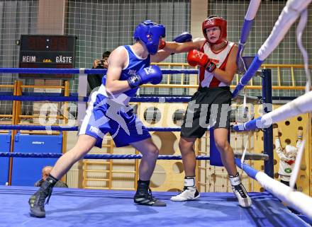 Boxen Kaerntner Meisterschaft. Christian Ranninger (AUT) (rot), Petja Tonkli (SLO) . Klagenfurt, 15.11.2025.
Foto: Kuess
www.qspictures.net
---
pressefotos, pressefotografie, kuess, qs, qspictures, sport, bild, bilder, bilddatenbank