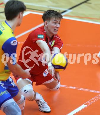 Volleyball Bundesliga. AVL. Austrian Volleyball League.   Aich/Dob gegen VBK Kelag Woerther-See-Loewen Klagenfurt. Lukas Writz   (Aich/Dob). Bleiburg, am 15.11.2025.
Foto: Kuess
www.qspictures.net
---
pressefotos, pressefotografie, kuess, qs, qspictures, sport, bild, bilder, bilddatenbank