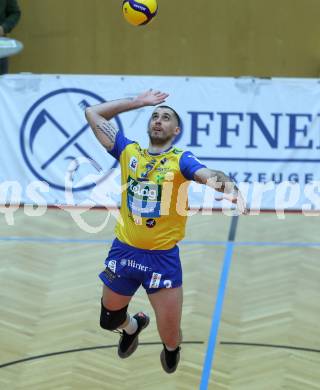 Volleyball Bundesliga. AVL. Austrian Volleyball League.   Aich/Dob gegen VBK Kelag Woerther-See-Loewen Klagenfurt.  Luan Weber  (Aich/Dob). Bleiburg, am 15.11.2025.
Foto: Kuess
www.qspictures.net
---
pressefotos, pressefotografie, kuess, qs, qspictures, sport, bild, bilder, bilddatenbank