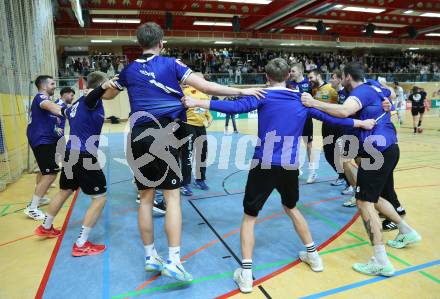 Handball Bundesliga. HLA. SC Ferlach gegen Linz. Jubel (SCF).  Ferlach, am 22.11.2025.
Foto: Kuess
www.qspictures.net
---
pressefotos, pressefotografie, kuess, qs, qspictures, sport, bild, bilder, bilddatenbank