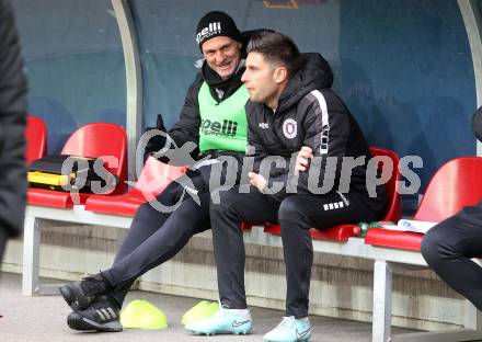 Fussball 2. Liga. SK Austria Klagenfurt gegen Amstetten.  Athletiktrainer Bernhard Sussitz, Tormanntrainer Marc Lamberger  (Klagenfurt).  Klagenfurt, 22.11..2025.
Foto: Kuess
www.qspictures.net
---
pressefotos, pressefotografie, kuess, qs, qspictures, sport, bild, bilder, bilddatenbank