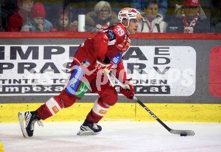 Eishockey ICE Bundesliga.  Winn2day ICE Hockey League. KAC gegen Vienna Capitals. Filip Simovic   (KAC). Klagenfurt am 21.11.2025.
Foto: Kuess
www.qspictures.net
---
pressefotos, pressefotografie, kuess, qs, qspictures, sport, bild, bilder, bilddatenbank