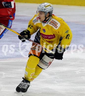 Eishockey ICE Bundesliga.  Winn2day ICE Hockey League. KAC gegen Vienna Capitals.    Benjamin Lanzinger  (Vienna Capitals). Klagenfurt am 21.11.2025.
Foto: Kuess
www.qspictures.net
---
pressefotos, pressefotografie, kuess, qs, qspictures, sport, bild, bilder, bilddatenbank