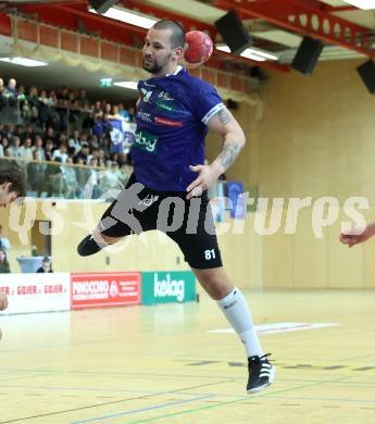Handball Bundesliga. HLA. SC Ferlach gegen Linz. Adrian Milicevic  (SCF).  Ferlach, am 22.11.2025.
Foto: Kuess
www.qspictures.net
---
pressefotos, pressefotografie, kuess, qs, qspictures, sport, bild, bilder, bilddatenbank