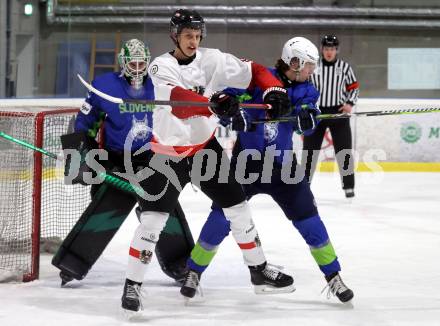 Eishockey. Laenderspiel U20 Oesterreich gegen Slowenien. Benedikt Krainer  (AUT).  Ferlach, am 3.12.2025.
Foto: Kuess
www.qspictures.net
---
pressefotos, pressefotografie, kuess, qs, qspictures, sport, bild, bilder, bilddatenbank