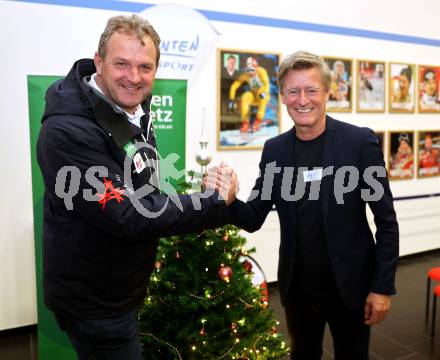 Kaernten Sport. Sportlermeeting. Dieter Moertl (Praesident Kaerntner Landesschiverband), Arno Arthofer.  Klagenfurt, am 1.12.2025.
Foto: Kuess
www.qspictures.net
---
pressefotos, pressefotografie, kuess, qs, qspictures, sport, bild, bilder, bilddatenbank