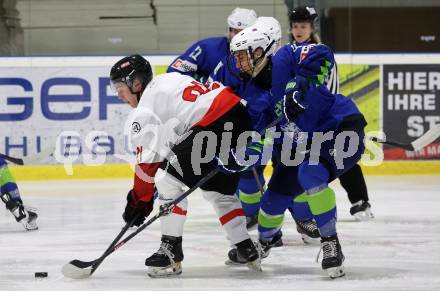 Eishockey. Laenderspiel U20 Oesterreich gegen Slowenien. Konstantin Hutzinger  (AUT).  Ferlach, am 3.12.2025.
Foto: Kuess
www.qspictures.net
---
pressefotos, pressefotografie, kuess, qs, qspictures, sport, bild, bilder, bilddatenbank