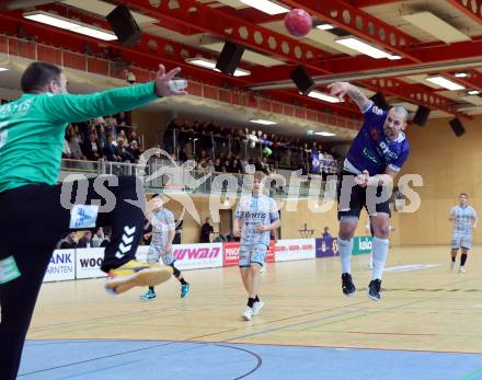 Handball Bundesliga. HLA. SC Ferlach gegen HSG Xentis Lipizzanerheimat.   Adrian Milicevic (SCF) Ferlach, am 13.12.2025.
Foto: Kuess
www.qspictures.net

---
pressefotos, pressefotografie, kuess, qs, qspictures, sport, bild, bilder, bilddatenbank
