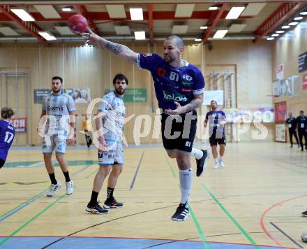 Handball Bundesliga. HLA. SC Ferlach gegen HSG Xentis Lipizzanerheimat. Adrian Milicevic  (SCF) Ferlach, am 13.12.2025.
Foto: Kuess
www.qspictures.net

---
pressefotos, pressefotografie, kuess, qs, qspictures, sport, bild, bilder, bilddatenbank