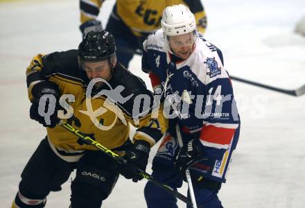 Eishockey AHC Division III Mitte.  EC Arnoldstein gegen HC Koettern I.  Andreas Tributsch (Arnoldstein),  Jakob Koppitsch  (Koettern). Velden,  am 19.12.2025.
Foto: Kuess
www.qspictures.net
---
pressefotos, pressefotografie, kuess, qs, qspictures, sport, bild, bilder, bilddatenbank