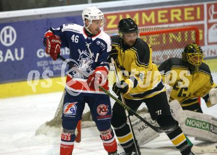 Eishockey AHC Division III Mitte.  EC Arnoldstein gegen HC Koettern I.  Tobias Wohlmuther  (Arnoldstein),  Paul Eggenberger  (Koettern). Velden,  am 19.12.2025.
Foto: Kuess
www.qspictures.net
---
pressefotos, pressefotografie, kuess, qs, qspictures, sport, bild, bilder, bilddatenbank