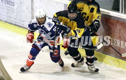 Eishockey AHC Division III Mitte.  EC Arnoldstein gegen HC Koettern I. Stefan Spitaler  (Arnoldstein),  Stefan Geier (Koettern). Velden,  am 19.12.2025.
Foto: Kuess
www.qspictures.net
---
pressefotos, pressefotografie, kuess, qs, qspictures, sport, bild, bilder, bilddatenbank