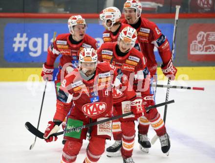 Eishockey ICE Bundesliga.  Winn2day ICE Hockey League. KAC gegen VSV. Torjubel Jan Mursak (KAC). Klagenfurt, am 27.12.2025.
Foto: Kuess
www.qspictures.net
---
pressefotos, pressefotografie, kuess, qs, qspictures, sport, bild, bilder, bilddatenbank