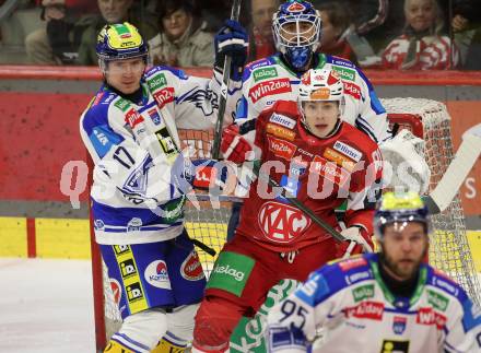 Eishockey ICE Bundesliga.  Winn2day ICE Hockey League. KAC gegen VSV. Finn Van Ee   (KAC),  Arturs Kulda  (VSV). Klagenfurt, am 27.12.2025.
Foto: Kuess
www.qspictures.net
---
pressefotos, pressefotografie, kuess, qs, qspictures, sport, bild, bilder, bilddatenbank