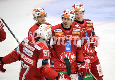 Eishockey ICE Bundesliga.  Winn2day ICE Hockey League. KAC gegen VSV.  Torjubel David Maier (KAC). Klagenfurt, am 27.12.2025.
Foto: Kuess
www.qspictures.net
---
pressefotos, pressefotografie, kuess, qs, qspictures, sport, bild, bilder, bilddatenbank