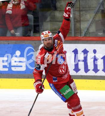 Eishockey ICE Bundesliga.  Winn2day ICE Hockey League. KAC gegen VSV.  Torjubel Jan Mursak (KAC). Klagenfurt, am 27.12.2025.
Foto: Kuess
www.qspictures.net
---
pressefotos, pressefotografie, kuess, qs, qspictures, sport, bild, bilder, bilddatenbank