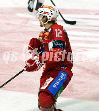 Eishockey ICE Bundesliga.  Winn2day ICE Hockey League. KAC gegen VSV.  Torjubel David Maier (KAC). Klagenfurt, am 27.12.2025.
Foto: Kuess
www.qspictures.net
---
pressefotos, pressefotografie, kuess, qs, qspictures, sport, bild, bilder, bilddatenbank