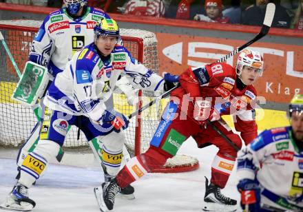 Eishockey ICE Bundesliga.  Winn2day ICE Hockey League. KAC gegen VSV. Finn Van ee  (KAC),  Arturs Kulda  (VSV). Klagenfurt, am 27.12.2025.
Foto: Kuess
www.qspictures.net
---
pressefotos, pressefotografie, kuess, qs, qspictures, sport, bild, bilder, bilddatenbank