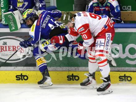 Eishockey ICE Bundesliga.  Winn2day ICE Hockey League. VSV gegen HCB Suedtirol Alperia  Paul Sintschnig (VSV),  Dylan Di Perna  (Bozen). Villach, am 28.12.2025.
Foto: Kuess
www.qspictures.net
---
pressefotos, pressefotografie, kuess, qs, qspictures, sport, bild, bilder, bilddatenbank